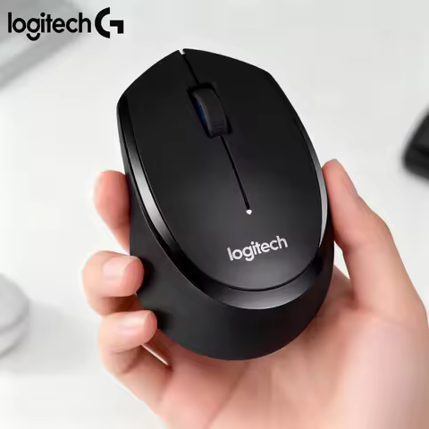 Logitech M330 Ergonomic Contour Wireless Silent Mouse Comfort Grip Design Quiet Click for Office Hom