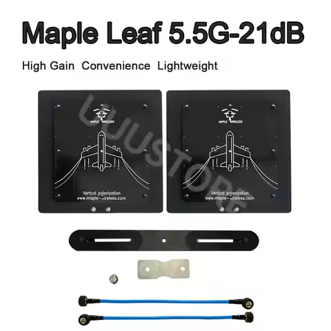 Maple Leaf 5.5G 21dB Antenna Enhanced Distance Strong Signal Directional High Gain Patch Antenna For