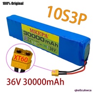 10S3P 36V battery ebike battery pack 18650 lithium ion battery 500W high power and large capacity42Vmotorcycle scooter X
