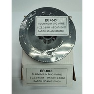 ALUMINIUM ER4043 LAYER MIG WIRE 0.8MM ( 0.5 KG )