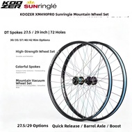 KOOZER | Custom Sun Fat Rim Mountain Bike Tubeless Wheelset 27.5/29 inch