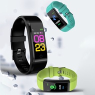 115plus Smart Watch 0.96 Inch Touch Screen, Tracker Waterproof Smartwatch Heart Rate Blood Pressure 