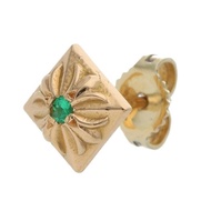 Chrome hearts 22K STUD PYRAMID PLS EMRD 22k金字塔綠寶石耳環 克羅心耳環 祖母綠