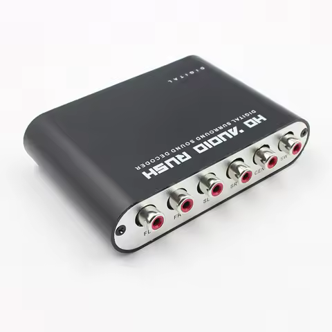 5.1 CH HD Audio Decoder SPDIF Coaxial to RCA DTS AC3 Optical Digital Amplifier Analog Converte Ampli