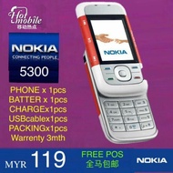 Original NOKIA 5300 2nd Renew.Set Telefon 原装诺基亚 5300 二手翻新手机、