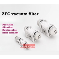 Pneumatic Vacuum Filter ZFC100-04B-06B ZFC200-06B-08B-10B-12B ZFC050-04B-03B-023B Pipe Negative Pres