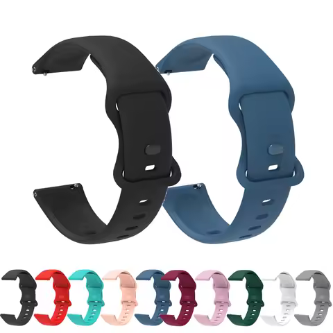 22mm WatchBand For Amazfit GTR 47mm Silicone Wristband Bracelet Amazfit Pace/Stratos 3 2 2S/GTR 4 3 