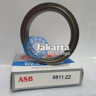 Bearing / Laker / Bearing 6811 ZZ / 6811ZZ / 6811 2Z IRON LID BRAND ASB 55X72X9