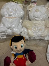 迪士尼公仔 3 件大禮包（白金米奇/白富貴貓Marie/皮諾丘）可散買/打包清貨