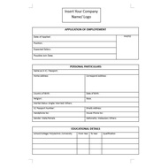Job Application Form Template