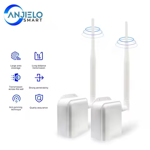 ANJIELO WIFI HaLow Wireless Bridge Kit Point to Point Connection Long-Range Upto 1 KM