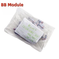 100pcs 3W Metal oxide film Resistor 5% 1R ~ 10M 100R 220R 1K 2.2K 3.3K 4.7K 10K 22K 47K 100K 1M 100 