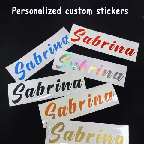 Custom Name Sticker, Vinyl Sticker, Date Sticker, DIY Gift, Handmade Craft, Handwritten Style, Custo