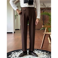 Mallago Men Chocolate Brown Gurkha pants