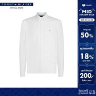 Tommy Hilfiger เสื้อ ผู้ชาย รุ่น MW0MW40458 YBR - สีขาว ทรง Slim