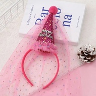 Gratis Ongkir - Aksesoris Rambut Anak / Bando Babyfriendly Manik / Bando Topi Mahkota Glitter