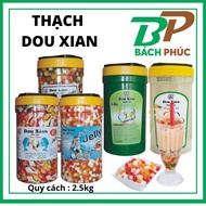 Diamond / Coconut / Chocolate 2.5KG DOU XIAN Jelly Peach Tea Milk Tea - Ingredients Processed - TAM Ky Phase
