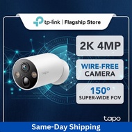 TP-Link Tapo C425 2K QHD 4MP Smart Wire-Free Outdoor Security Camera Starlight IP66 Weatherproof
