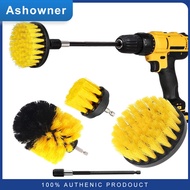Electric Drill Brush Kit Universal Power Scrubber Auto Tires Glass windows Cleaning Tools with Extension for Tile Bathroom Kitchen Plastic Scrubber Brushes