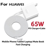สำหรับ Huawei MateBook D16 SE 14 Pro MagicBook Pro 14 X16 เครื่องชาร์จเร็ว 65W PD อะแดปเตอร์ชาร์จเร็