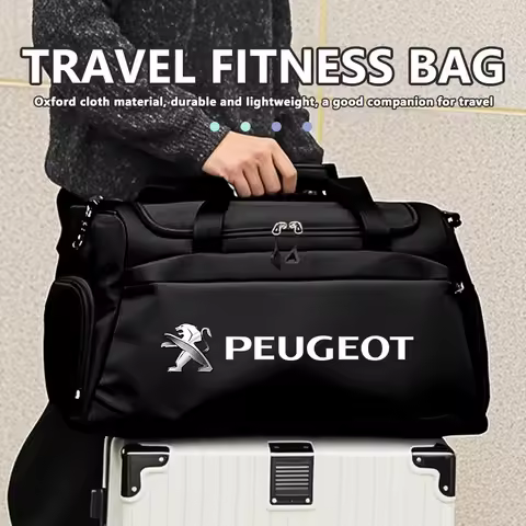 For Peugeot Sport Fitness Travel Bag Handheld Short Trip Luggage Bags 307 308 206 207 208 407 508 50