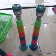 Folding plastic trumpet