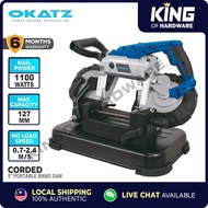 Okatz 5" 1100W Portable Band Saw BS127 | Wood & Metal Cutter | Mesin Bandsaw Potong Kayu & Aluminium