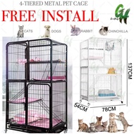 ⭐SG GREATHELP⭐ Cat Cage Rabbit Cage Chinchilla Cage Metal Cage Pet Cage Cat House Cat Condo Indoor C