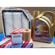 TOYOTA MARK X  , LEXUS IS250 IS350 2004year-2010year OIL FILTER + AIR FILTER + KOYOMA 15W40 MINERAL 
