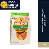 Mission Mission Tortilla Triangles, Chilli & Lime 230g