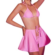 IMEKIS Women Rave Outfit Top with Skirt Set Music Festival Dance Performance Clothes