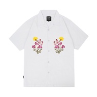 KEMEJA Rown Division Storage Bowling Shirt - Rown Division Allison White Shirt