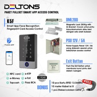 DELTONS PAKET SMART ACCESS CONTROL DOOR K5F FACE RECOGNITION AKSES WAJAH MAGNETIC LOCK RFID - TOKO L