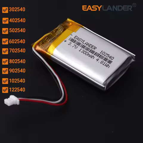 JST SH1.0 3Pin 302540 3.7V 300mAh Lithium Li-ion Polymer Battery 402540 502540 602540 702540 802540 