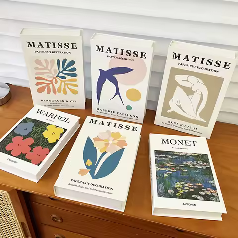 Ins Style Creative Fake Book Decoration Modern Simple Art Simulation Book Matisse Decorative Book Mo