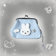 [Bag] Cute Miffy Polka Dot Hand-Made Wings Angel Star Notes Ancient Pendant Earphone Bag Coin Purse