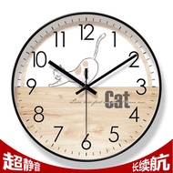 jam dinding digital jam dinding jam dinding besar ruang tamu 8250 Cartoon Cat Clock Wall Clock Livin