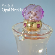 Vachana - Opal Circle Sterling Silver 925 Pendant Necklace