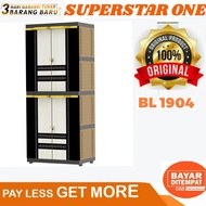 Naiba lemari pakaian plastik BL 1904 Gantung rak kunci/lemari plastik