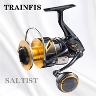 【TRAINFIS】25KG/35KG High Speed Full Metal Fuselage Spinning Reel Gear Ratio 6.2:1 Fishing Reel 9+1BB