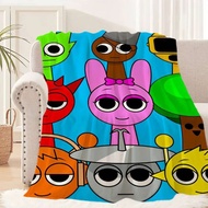 Sprunki Incredibox Game Blanket Plush Nap Sofa rug for Living Room Warm Office Bedroom Birthday Home