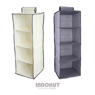 4 Tier Hanging Wardrobe Organizer Clothes Storage