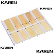KAREN1 10pcs ​Bb Clarinet Reed​, Strength 3.0​ ​Plastic Box Packaging​ ​Clarinet Reed​, ​Thinner Ree