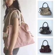 Ready Stock Korean Niche badblue Embroidered Leopard Print Star Polka Dot Shoulder Tote Bag Mirror P