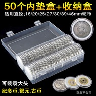 With Inner Pad Coin Round Box Commemorative Coin Protection Box Silver Yuan Datou Coin Collection Bo