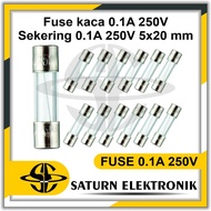 Clear Tube Fuse Small Glass Fuse 5x20mm 0.1A 0.5A 1A 3A 5A 10A