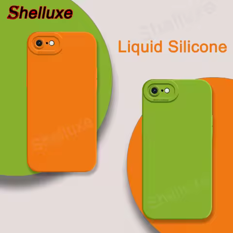 Liquid Silicone For iPhoneSE Case Shelluxe Silky Feel Soft Cover For iPhone SE SE2 SE3 SE4 7 8 iPhon