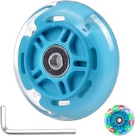 1-Pack 80mm Light Up Scooter Wheel Rear Colorful Led Flashing Replacement Wheel for 3-Wheeled Kid Sc