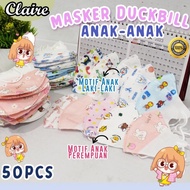 Masker Duckbill Anak 5pcs / Masker Duckbill Anak 3ply / Masker