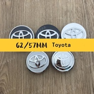 57mm 62mm Rim Cap Toyota Series Wheel Hub Logo Rim Centre Cap For Toyota Camry Alphard Sport